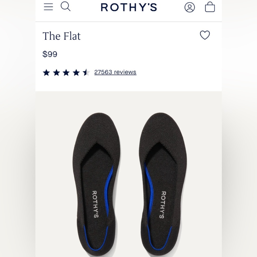Rothy’s The Flat size 7.5